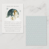 かわいい魔法の魔法の魔法の妖精の本ベイビーシャワー エンクロージャーカード (正面/裏面)