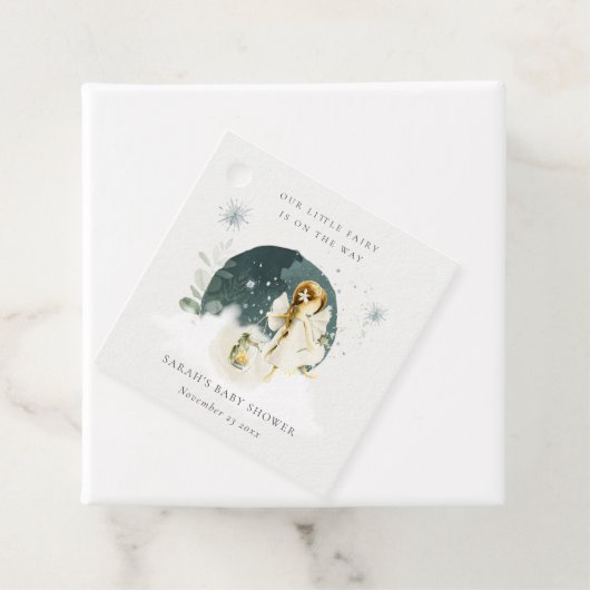 かわいい魔法の魔法の魔法の妖精オンウェイベイビーシャワー フェイバータグ (インサイチュ)