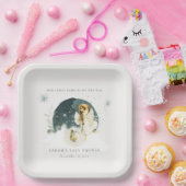 かわいい魔法の魔法の魔法の妖精オンウェイベイビーシャワー ペーパープレート (パーティー)