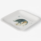 かわいい魔法の魔法の魔法の妖精オンウェイベイビーシャワー ペーパープレート (傾斜あり)