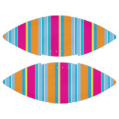 かわいい魔法カラフルストライプ アメリカンフットボール (パネル)