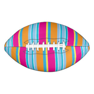 かわいい魔法カラフルストライプ アメリカンフットボール