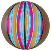 かわいい魔法カラフルストライプ バスケットボール (縦)
