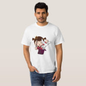 かわいい魔法ガールTシャツ Tシャツ (正面フル)