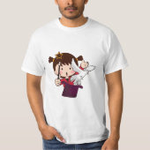 かわいい魔法ガールTシャツ Tシャツ (正面)