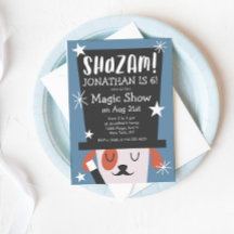 かわいい魔法ショーパピーマジシャン誕生日パーティー