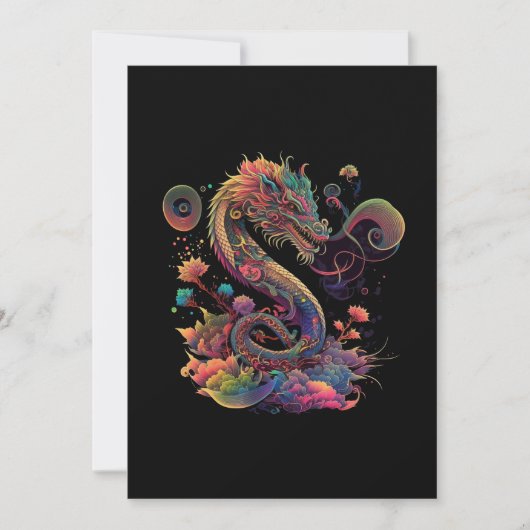 かわいい魔法ファンタジー中国のドラゴンイラスト (1 セーブザデート (正面)