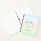 かわいい魔法ユニコーンオンパステルカラーズノートブック ノートブック (内部)