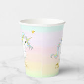 かわいい魔法ユニコーン&スターオンパステルカラーパーティー 紙コップ (右)