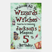 かわいい魔法使いと魔女 アクリルサイン (正面)