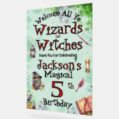 かわいい魔法使いと魔女 アクリルサイン (傾斜)