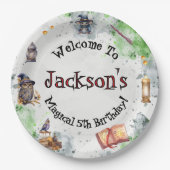 かわいい魔法使いと魔女 ペーパープレート (正面)