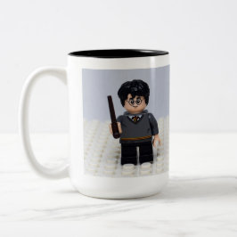 かわいい魔法使いのオモチャフィギューマグ – 魔法のテーマのコーヒー ツートーンマグカップ