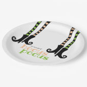 かわいい魔法使いのレギンスのブーツHocus Pocusハロウィン ペーパープレート (アングル)