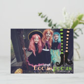 かわいい魔法使いのレギンスのブーツHocus Pocusハロウィン 招待状 (スタンド正面)