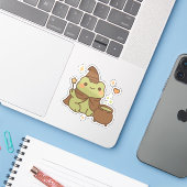 かわいい魔法使いカエルとポーション シール (ノートパソコンとiPhone)