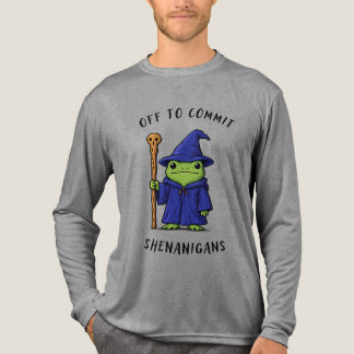 かわいい魔法使いカエル ファンタジーイラスト トライブレンドTシャツ