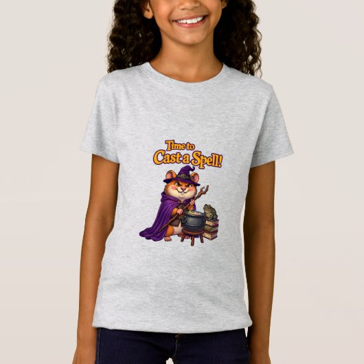かわいい魔法使いハムスター Tシャツ (正面)