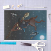 かわいい魔法使い猫はイラストレーションを徒弟にやります 薄葉紙 (クラフト)