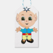 かわいい魔法小妖精や小人 ギフトタグ (正面)