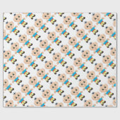 かわいい魔法小妖精や小人 ラッピングペーパー (フラット)