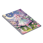 かわいい魔法少女ジャーナル – Spirit Cat Notebook ノートブック (右側)