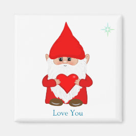 かわいい魔法格言とハートを白 マグネット