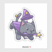 かわいい魔法魔猫シール シール (シート)