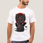 かわいい魔猫エステティックTシャツかわいいゴシック猫S Tシャツ