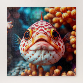 かわいい魚とサンゴのクローズアップ  ジグソーパズル