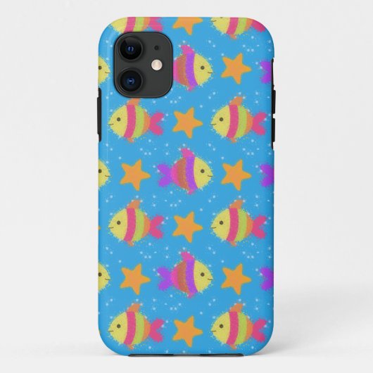 かわいい魚とヒトデ柄 Case-Mate iPhoneケース (裏面)