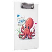 かわいい魚と漫画のタコ クリップボード (右)