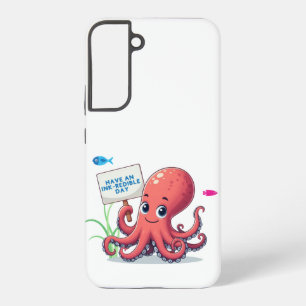 かわいい魚と漫画のタコ SAMSUNG GALAXY S22+ケース