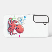 かわいい魚と漫画のタコ SAMSUNG GALAXYケース (裏面横)