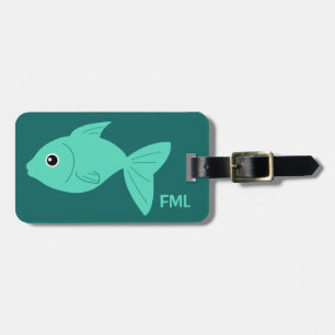 かわいい魚のカスタムな荷物のラベル ラゲッジタグ