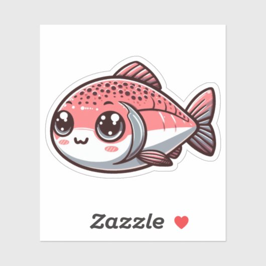 かわいい魚のカスタム切りビニールのシール シール (シート)