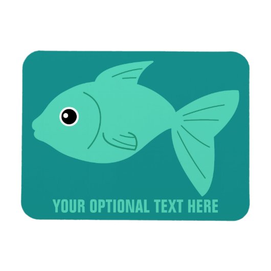 かわいい魚のカスタム磁石 マグネット (横)