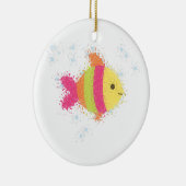 かわいい魚のキャラクター セラミックオーナメント (右)