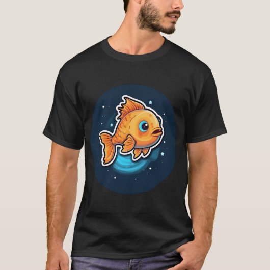 かわいい魚のグッドナイト Tシャツ (正面)