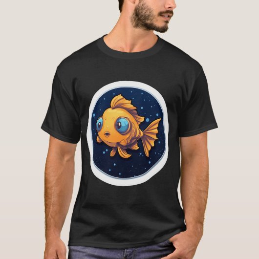 かわいい魚のグッドナイト Tシャツ (正面)