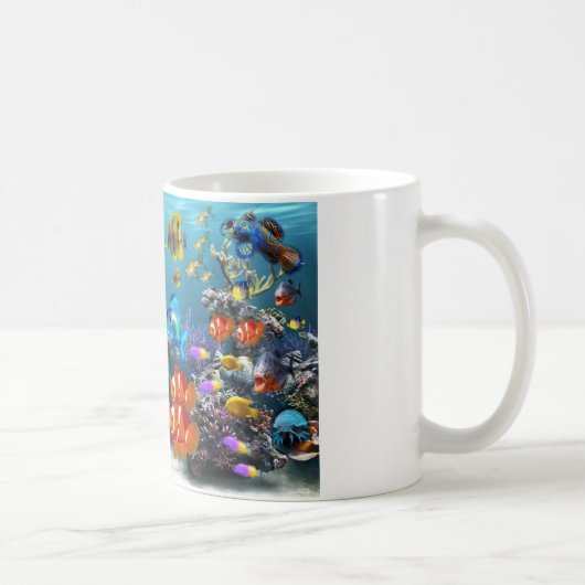 かわいい魚のデザインのコーヒー・マグ コーヒーマグカップ (右)
