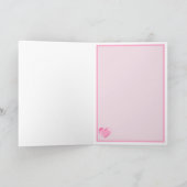 かわいい魚のバレンタイン折りたたみグリーティングカード カード (内部)