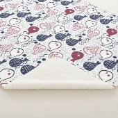 かわいい魚のパターン毛布 シェルパブランケット (3/4)