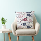 かわいい魚のパターン装飾用クッション クッション (椅子)