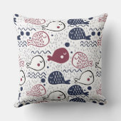 かわいい魚のパターン装飾用クッション クッション (裏面)