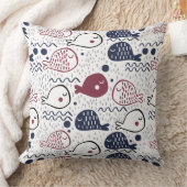 かわいい魚のパターン装飾用クッション クッション (ブランケット)