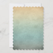 かわいい魚のビーチブライダルシャワー招待状 招待状 (裏面)