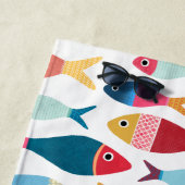 かわいい魚のビーチ ビーチタオル (インサイチュ)