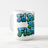 かわいい魚のフィッシングデザイン コーヒーマグカップ (正面左)