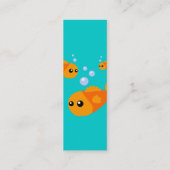 かわいい魚のプロファイルカード スキニー名刺 (裏面)